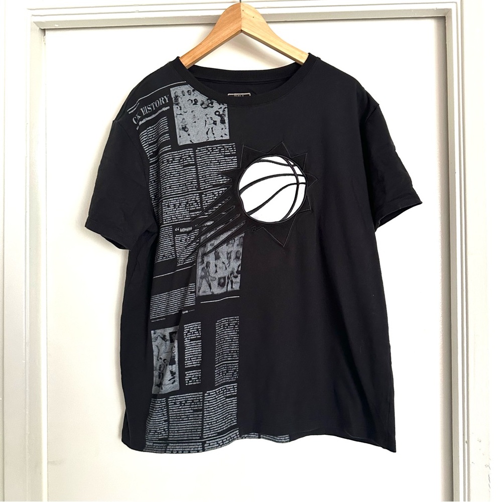 FISLL Black History Basketball 3D Raised Graphic Tee — Unique Streetwear - 2XL